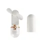 Orbegozo HF 2500 Ventilador de Mano Portátil Blanco/Oro Rosado con Funda